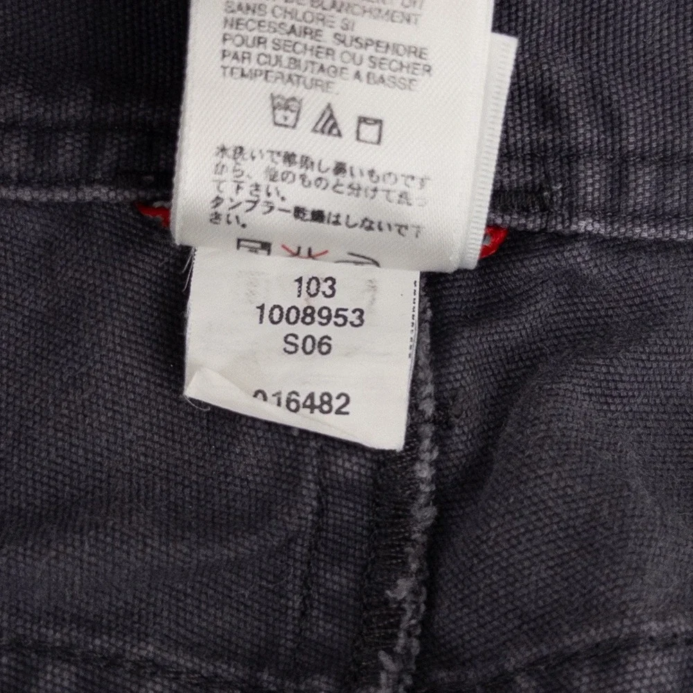 The North Face Mens 36 Utility Shorts Charcoal Grey Cotton Canvas Gorpcore Y2K